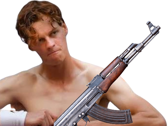 tennis jannik sinner arme fusil kalash enerve fou violent violence deter