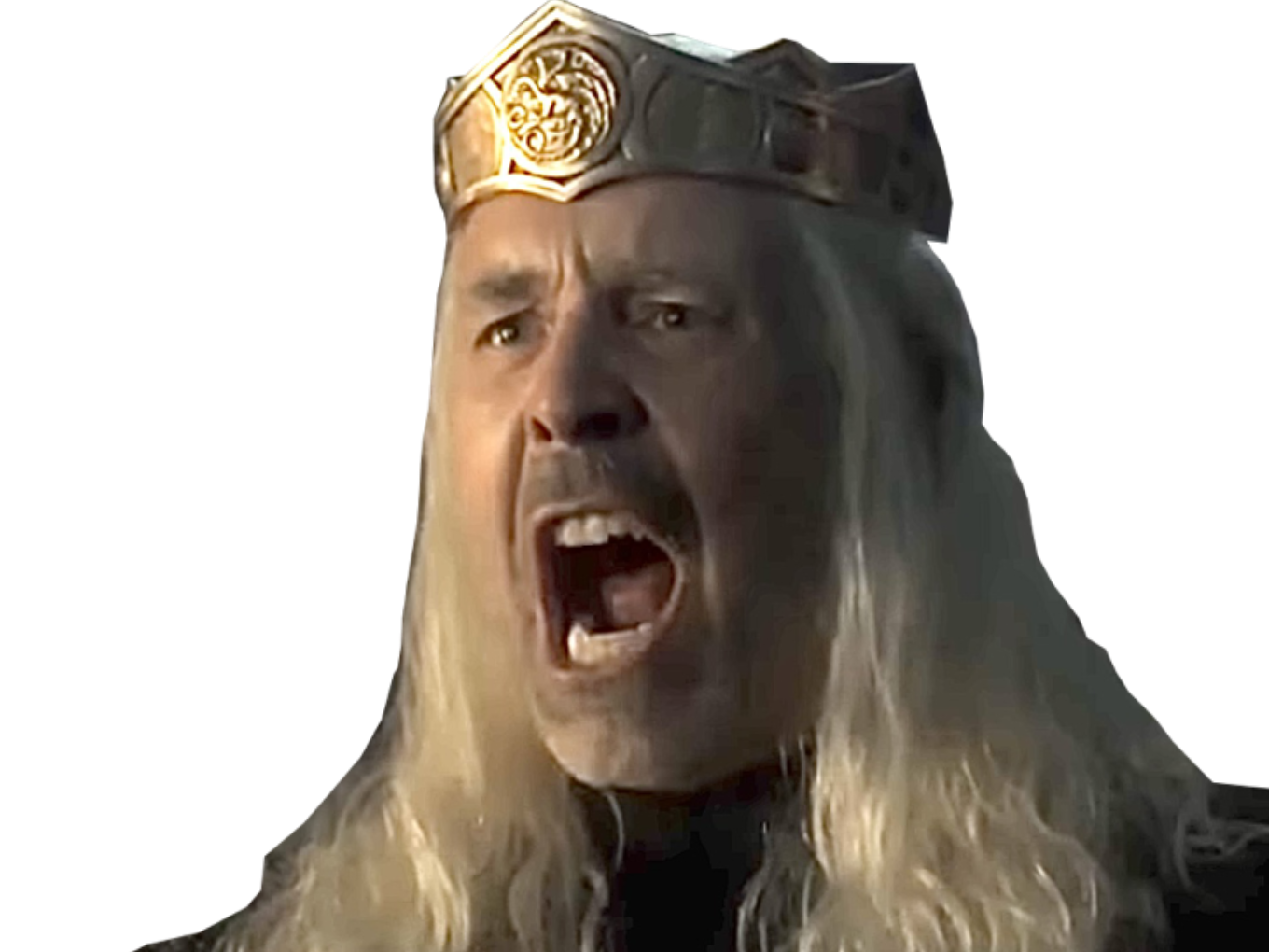 viserys targaryen roi king house dragon hotd got couronne colere