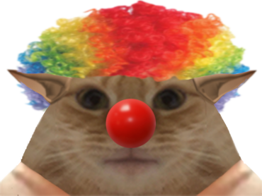 Sticker avortin chat clown elf elfe miroir avortelf par Adelf-Hitlor