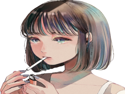 femme cigarette manga