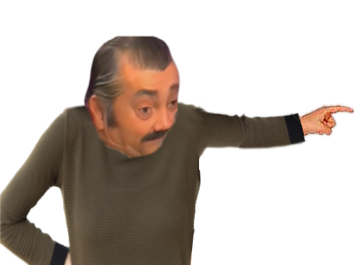 debile pointe doigt hanche abasourdit idiot bete choque wtf trisomique dehors sors pull gris risitas