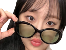 chuu-loona-kpop-qlc-nekoshinoa-lunette-soleil-sunglass-sunglasses-noir