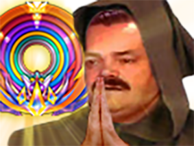 cercle anneau risitas cercles badge trophee bras main legend legende legendaire priere religion capuche lumiere