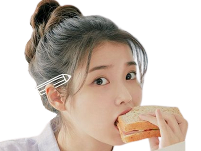 iu iuu qlc kpop nekoshinoa mange eat croque monsieur sandwitch diner