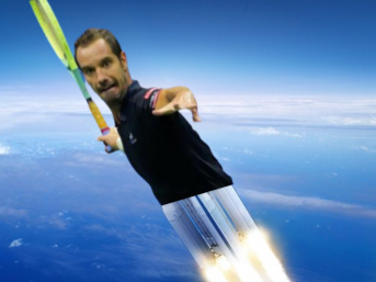 tennis richard gasquet goat raquette fusee ciel vole niveau ultime to the moon
