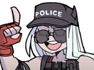 justice-helltaker-police-doigt-lunette-oui