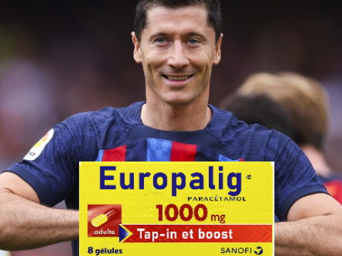 europa lig barca barcelone boost lewandowski boostowski tap in