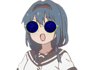 kikoojap-yuru-yuri-himawari-furutani-lunettes-bleues-sourire
