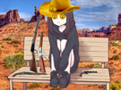 menhera-chan-western-cowgirl-banc-chapeau-lunette-fusil-arme-regiment-1-nnn-nonutnovember-kj-nnn2022