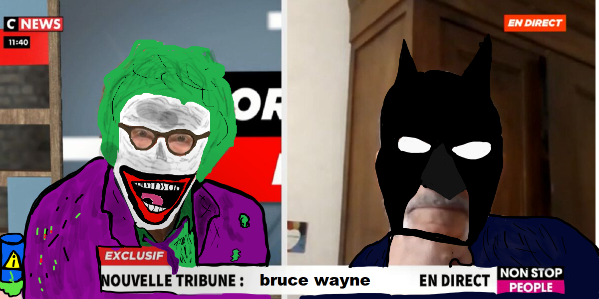 batman juif qui paint jocker tv cnew bfm gotham general bruce wayne