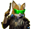 starfox-fox-mccloud-assault-pistolet-arme-lunettes-serieux-grave-cyberpunk-cp2077-cyborg-futur-transhumanisme-tinnova