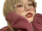 asian-asiatique-coreenne-japonaise-lunette-manche-blonde-blush