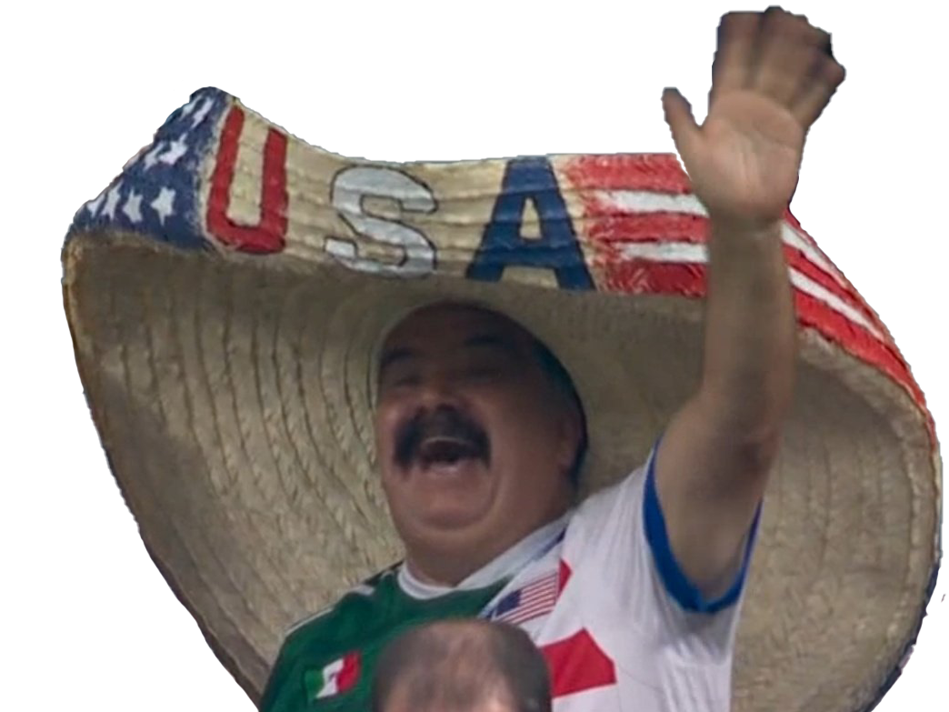 usa etats unis americain mexique mexicain foot cdm sombrero moustache