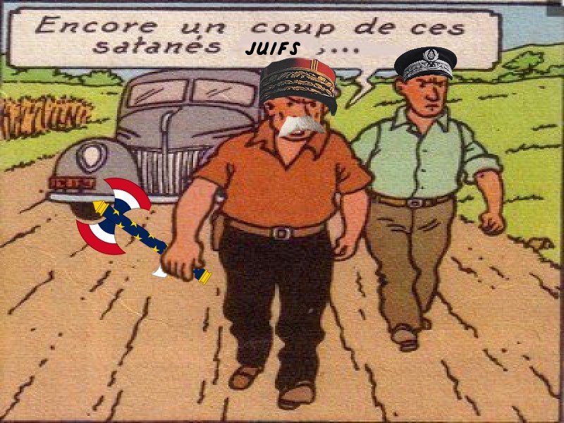 juifs jew juif ww2 tintin milou bd soral vs comics backrooms mangas petain darlan navy
