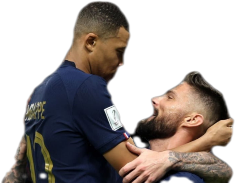 Sticker mbappe giroud goal amour foot pologne beau par SapinVertDeNoel