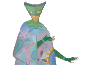 tor lundvall masque oiseau peinture