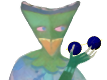 tor lundvall masque oiseau peinture lunettes bleues ready