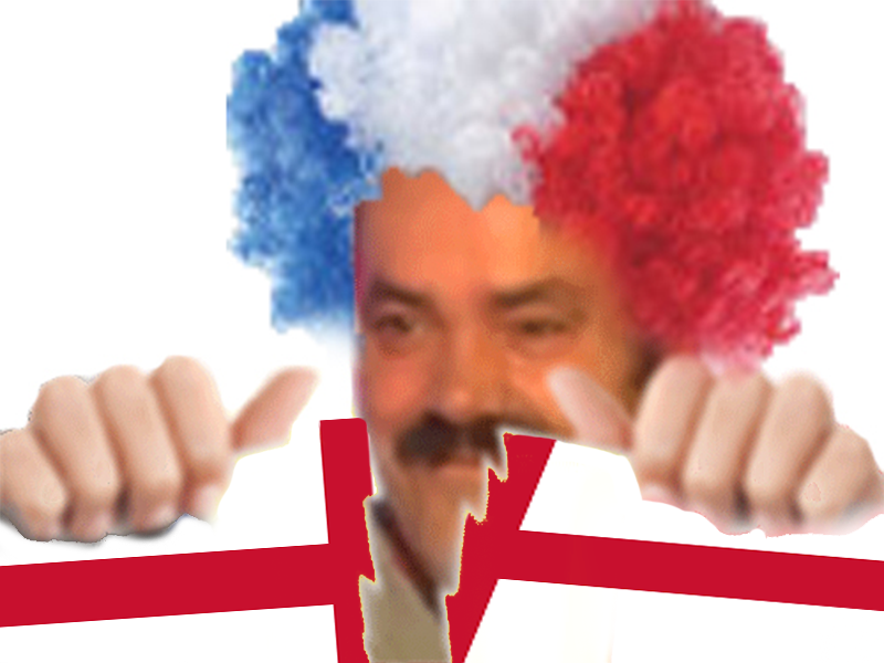 risitas france angleterre rosbeef brise drapeau dechire crunch supporter football cdm foot