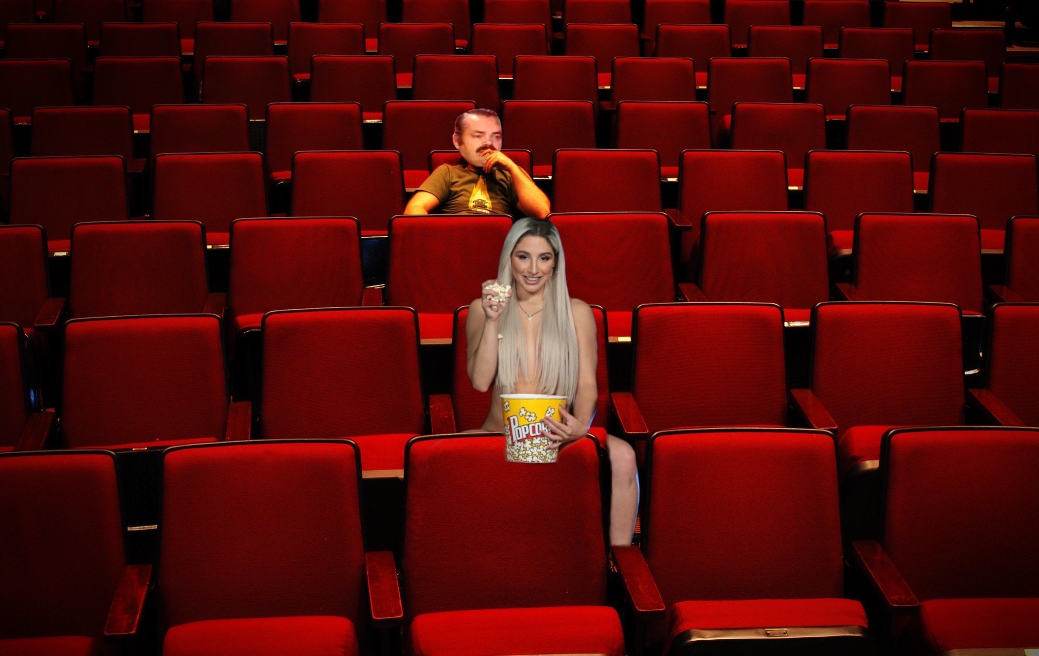 tchoin blonde celestin cinema salle popcorn 1010 gene coquine femme timide risitas avatar bide