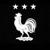 france-fff-logo-equipe-de-coq-blanc-champion-du-monde-trois-etoiles-fond-noir-argentine