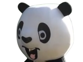 m6u panda papy zinzin fou zoo belgique pairi daiza mascotte deguisement