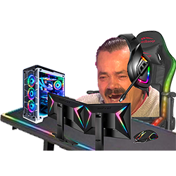 pc gaming master race rgb rtx nerd led risitas issou