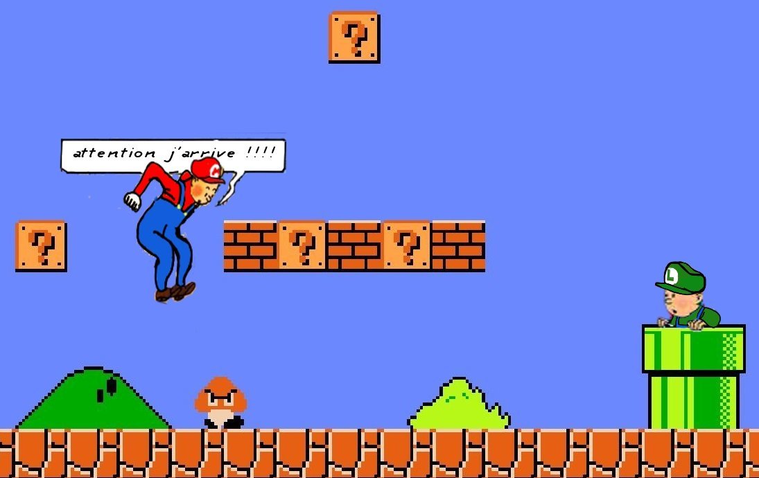 tintin mario nintendo jeux video tv smash italie plombier bd comics mangas paint