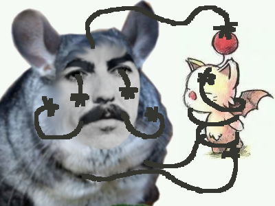 calin coupaing kupo chinchilla rongeur george harrison beatles mignon gruik soyeux bras main