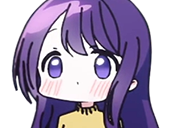 nagisa kubo san cheveux violet invisible