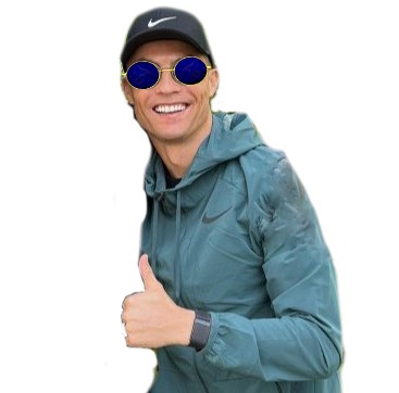 ronaldo cristiano nganou lunettes bleu ready pouce paz mma