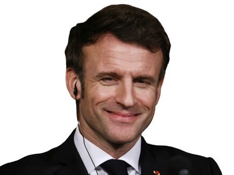 macron sourire president