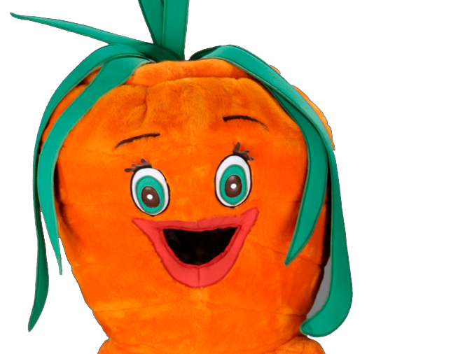 pute carotte mascotte