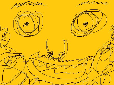 orange risitas brouillon visage