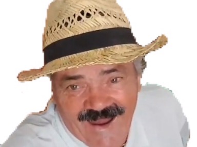 rire risitas nouveau spix paume chapeau main