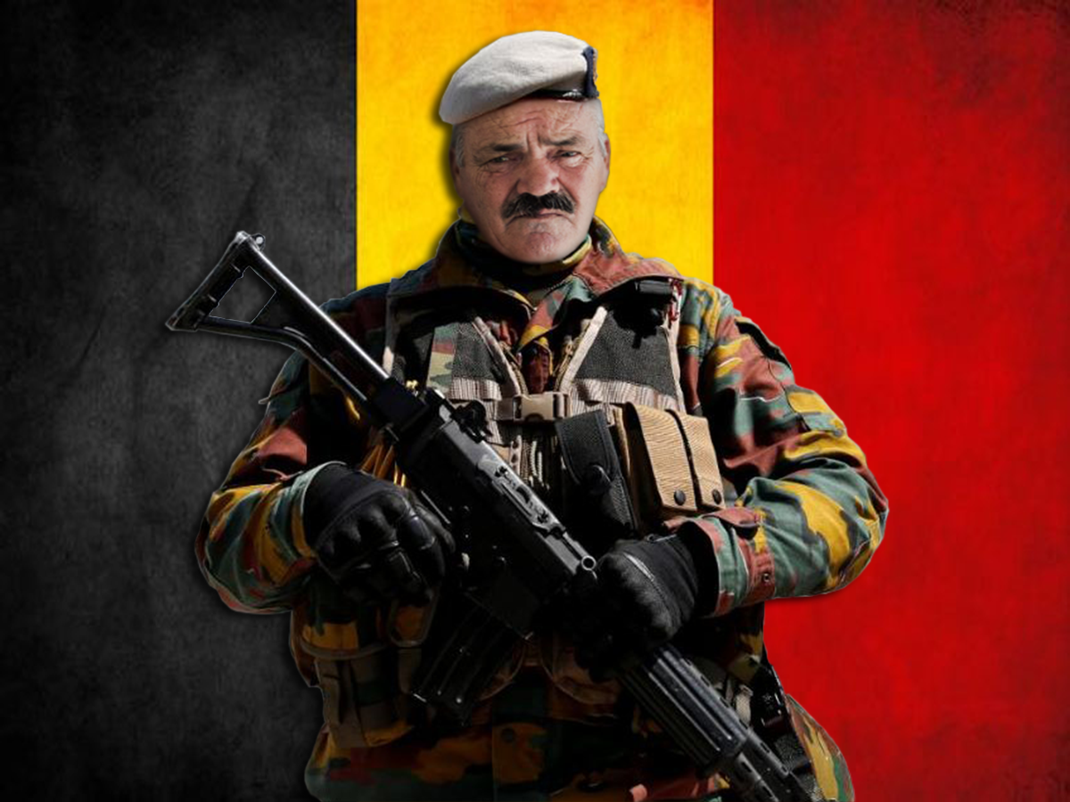 belge defense soldat risitas armee belgique militaire solide