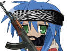 attentat-daesh-dangereux-lucky-kikoojap-terroriste-star-konata-barbe-kamikaze-drole-delire-meurtrier-manga-anime-tue-kalash