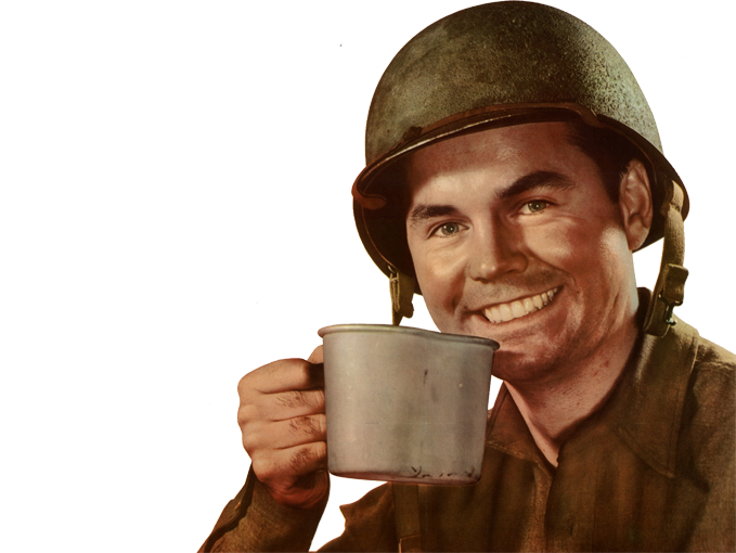 soldat usa rage boire larme ww2 sourire