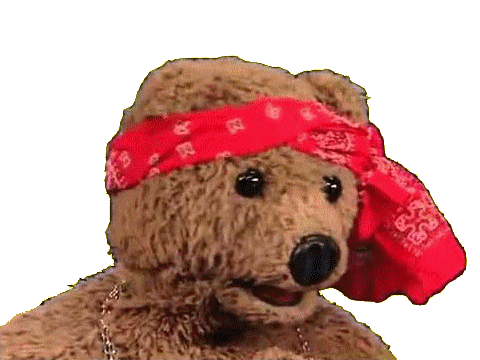 rouge les bonne hippie nuit nounours bandeau petits