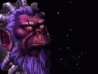 geante chimpanze tinnova boum supernova boss adventures singe macaque bonobo final primate andross explosion tete triggered malefique gif vaincu starfox implosion mechant