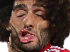 fellaini trisomique ballon visage trizo