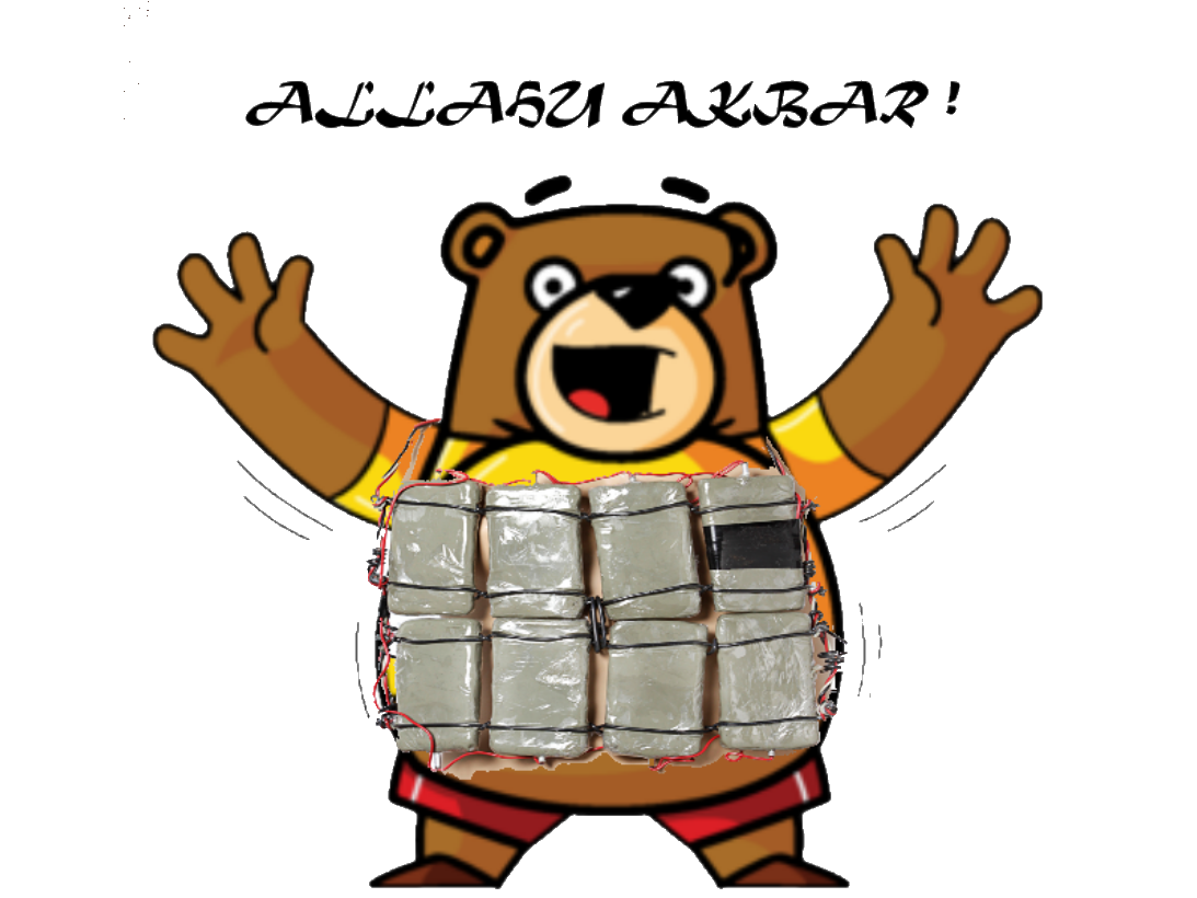 sticker jvc isis allah allahu bud akbar terro