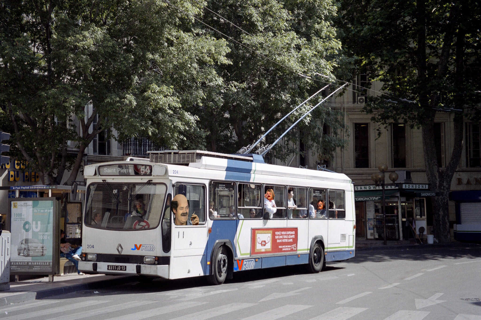 rtm bus trolleybus prefecture marseille transport vintage old