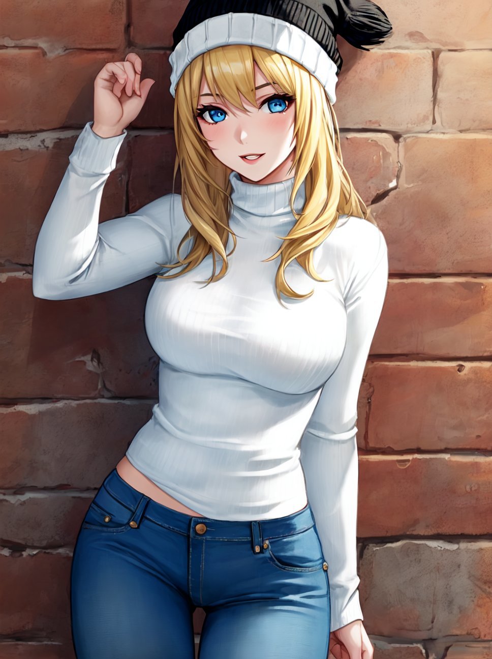 waifu st valent norvege blanche hanche fesse seins tetes blonde bonnet