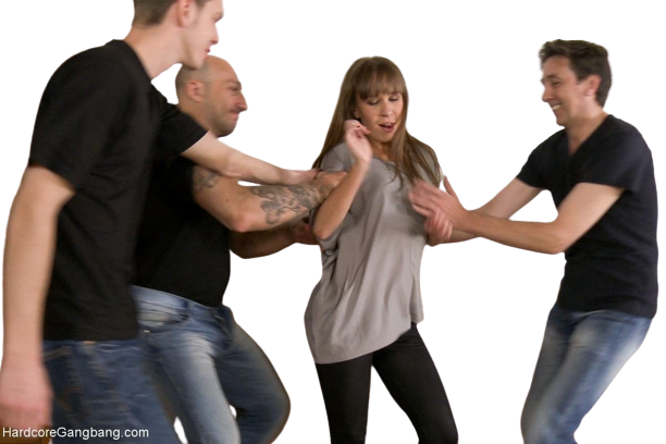 girl brune sex gangbang gang bang force kink