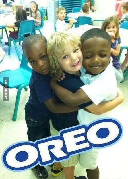humour raciste oreo