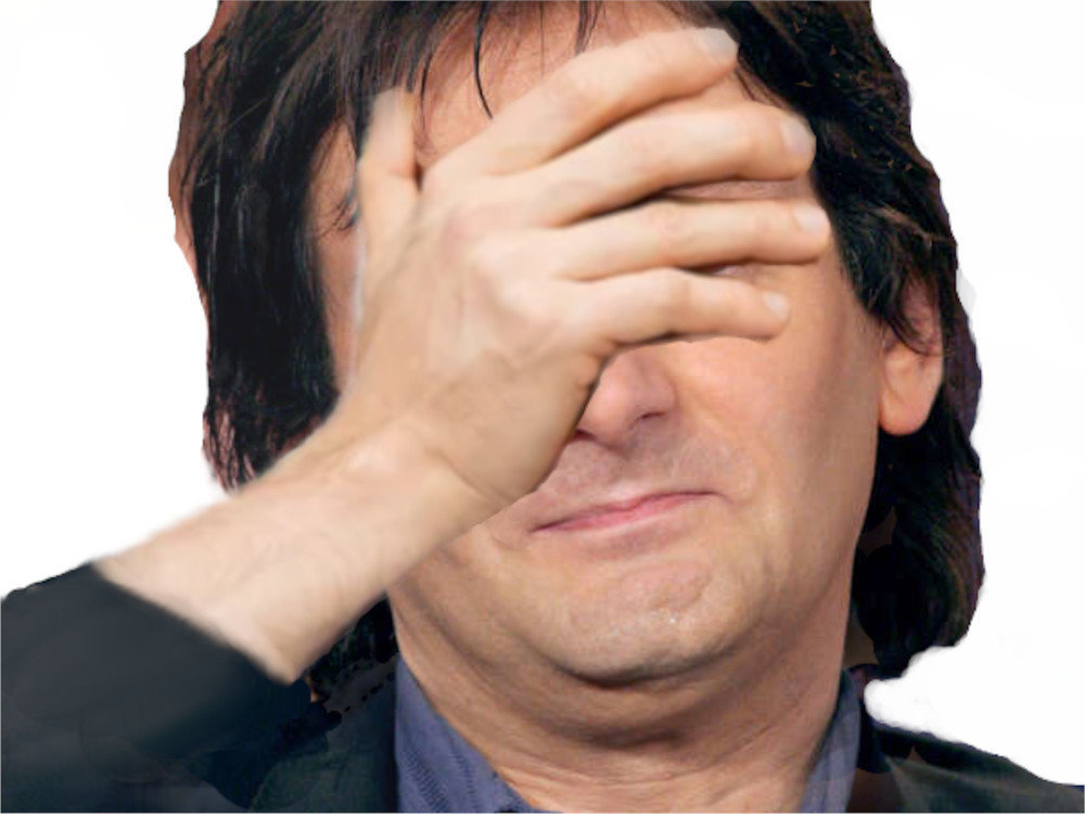 pierre palmade facepalm