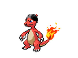 reptincel pokemon moustache