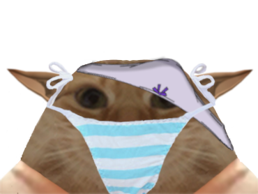 Sticker chat miroir avortin elf elfe avortelf culotte pantsu guido sniff ninja dianena par Adelf-Hitlor