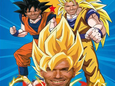 Sticker zidane dbz sangoku super saiyan kakarot son goku benze par Viagramaison