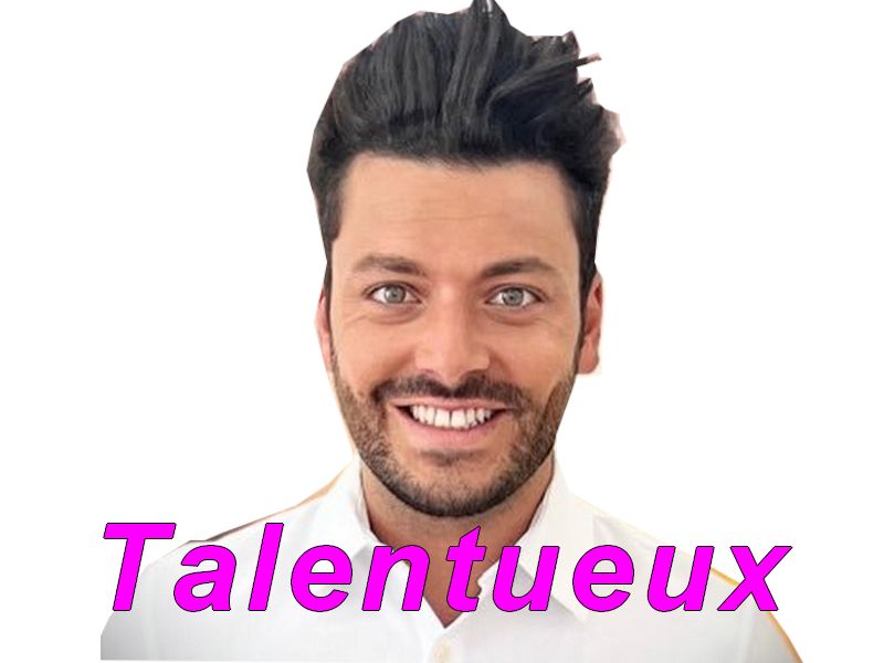 Sticker risitas talentueux colossal talent sourire honnete commercial vend par MarchandDeTapis